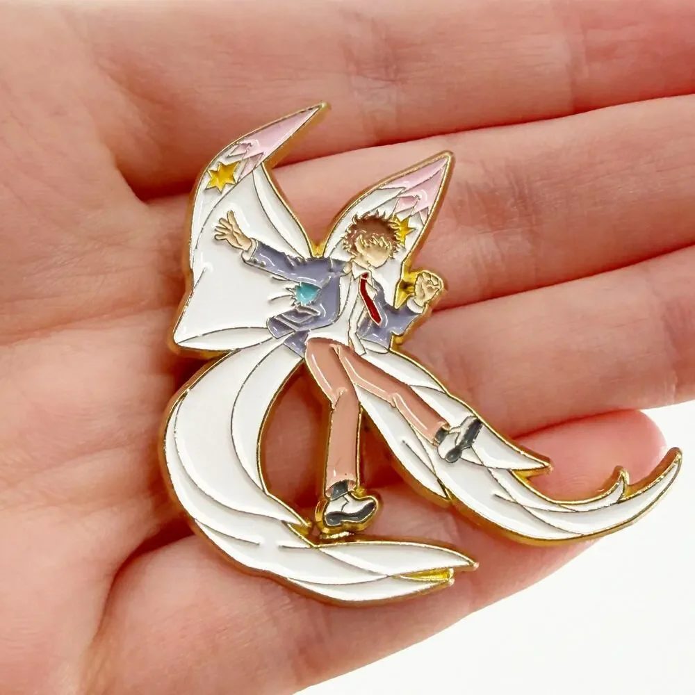 Card Captor Sakura Inspired KINOMOTO SAKURA LI SYAORAN Metal Pin
